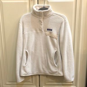Patagonia size large off-white fleece pull over